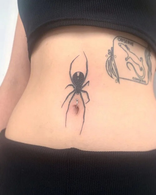 Beautiful Women Belly Button Tattoo Ideas 3