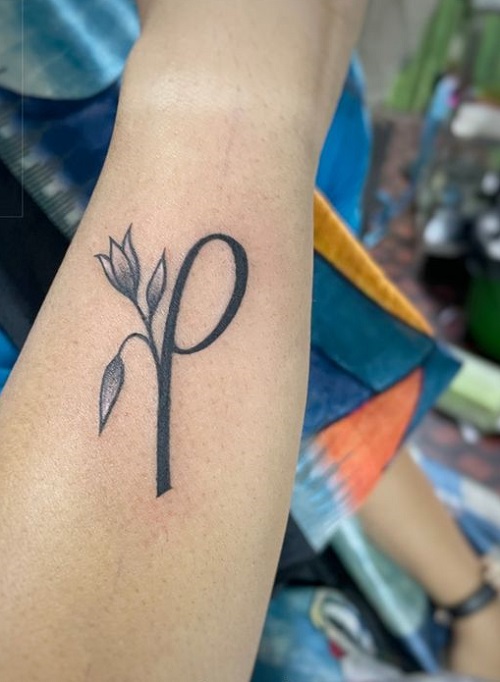 Simple Alphabetic Tattoo 4