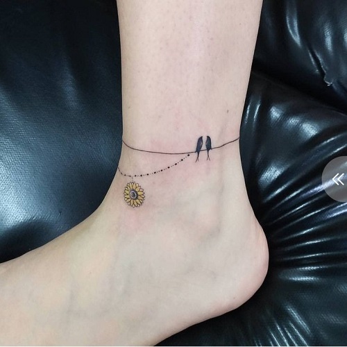 Inspiring Ankle Bracelet Tattoo 5