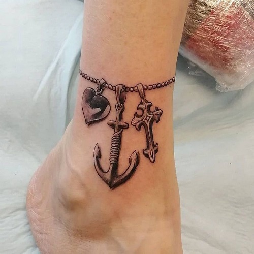 Inspiring Ankle Bracelet Tattoo 6