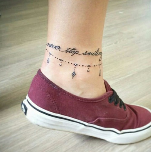 New Ankle Bracelet Tattoo 4