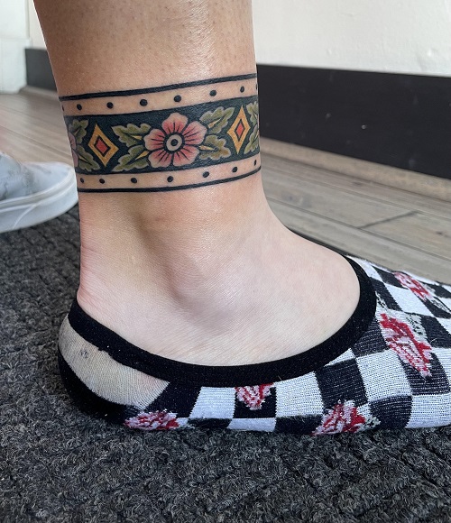Ankle Bracelet Tattoo 3