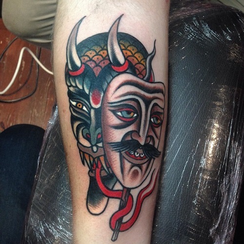 Women Devil Tattoo 4