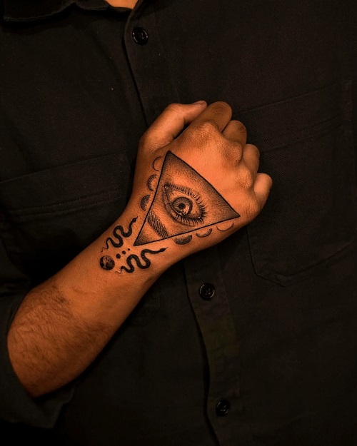men Evil Eye Tattoo 2