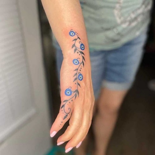 men Evil Eye Tattoo 4