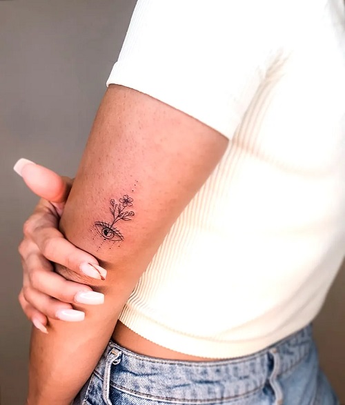 Women Evil Eye Tattoo 3