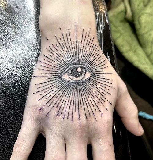 Women Evil Eye Tattoo 4