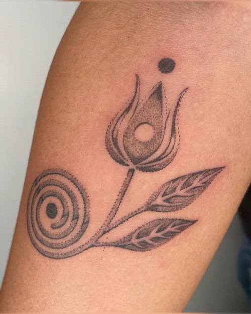 New Handpoke Tattoos Ideas 5