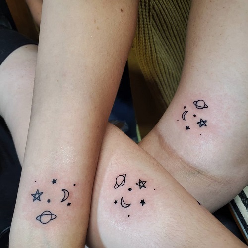 Inspiring Matching Tattoos for friends 5