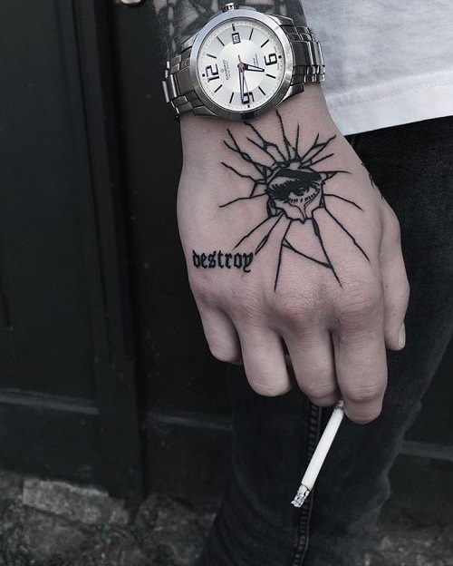 beautiful hand tattoo idea 5
