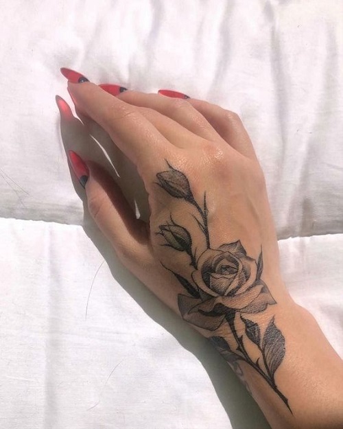 Stunning hand tattoo idea 1