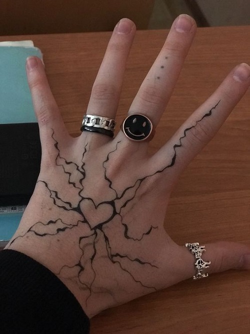 Stunning hand tattoo idea 3