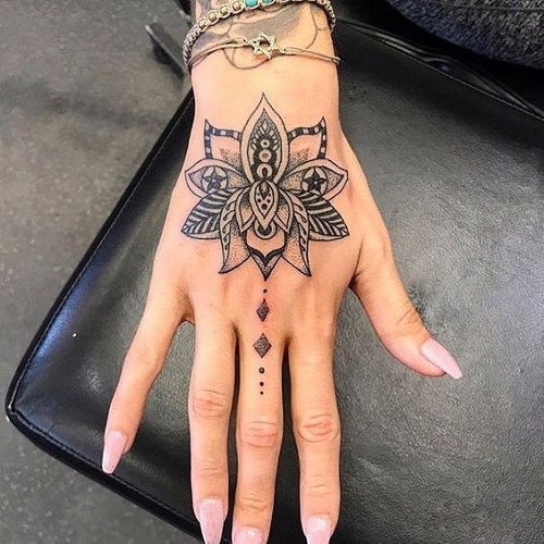 Trending hand tattoo idea 3