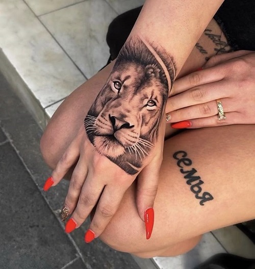 Trending hand tattoo idea 4