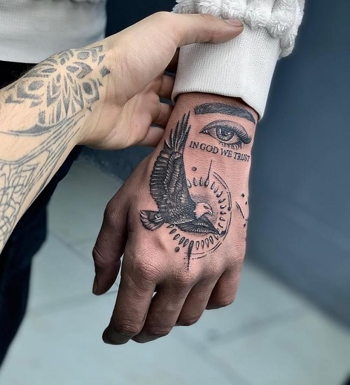 Trending hand tattoo idea 5
