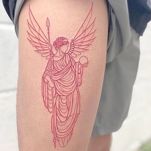 Bold men Angel Tattoo 6
