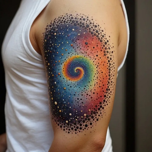 Unique Galaxy Tattoo
