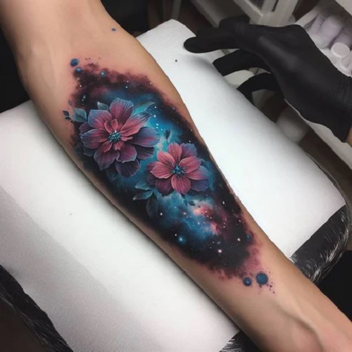 Women Galaxy Tattoo 2