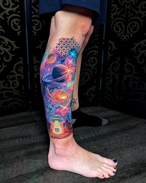 Galaxy Tattoo Ideas 2