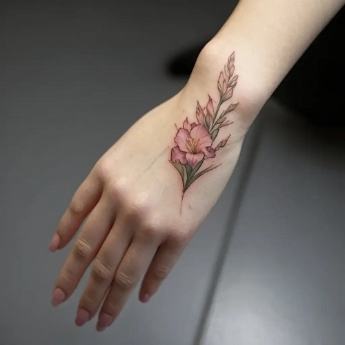 Stunning Flower Tattoo Design 4