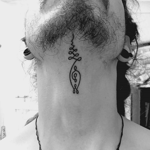 Under Chin Tattoo Ideas 2