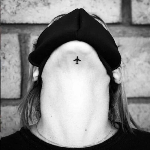men Under Chin Tattoo 5
