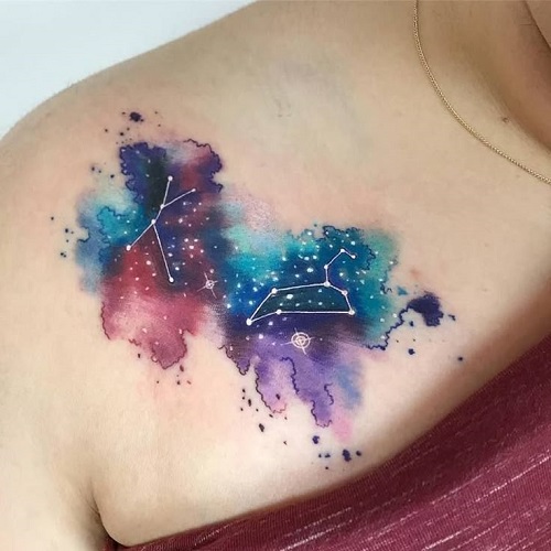 Women Constellation Tattoo ideas 3