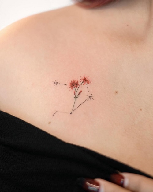 men Zodiac Sign Tattoo 6