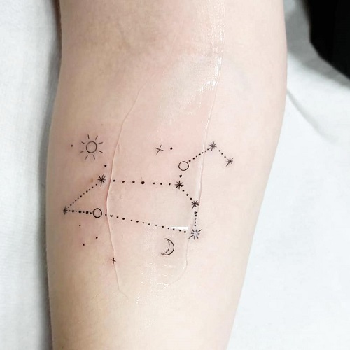 men Zodiac Sign Tattoo 5