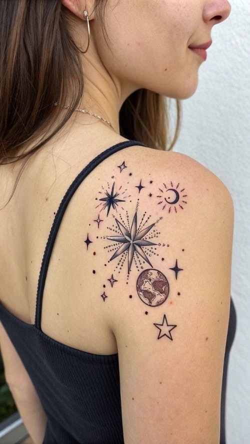 Celestial tattoo Ideas 4