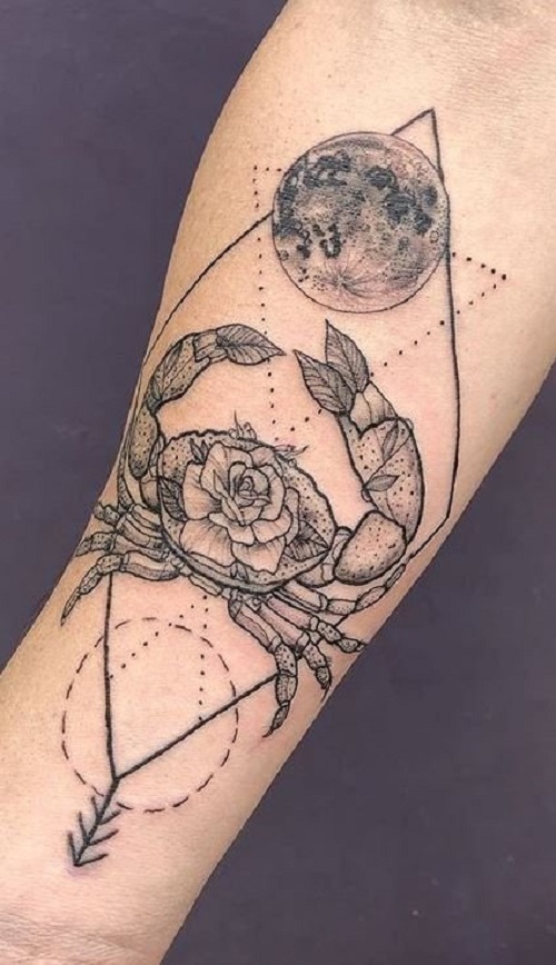 men Zodiac Sign Tattoo