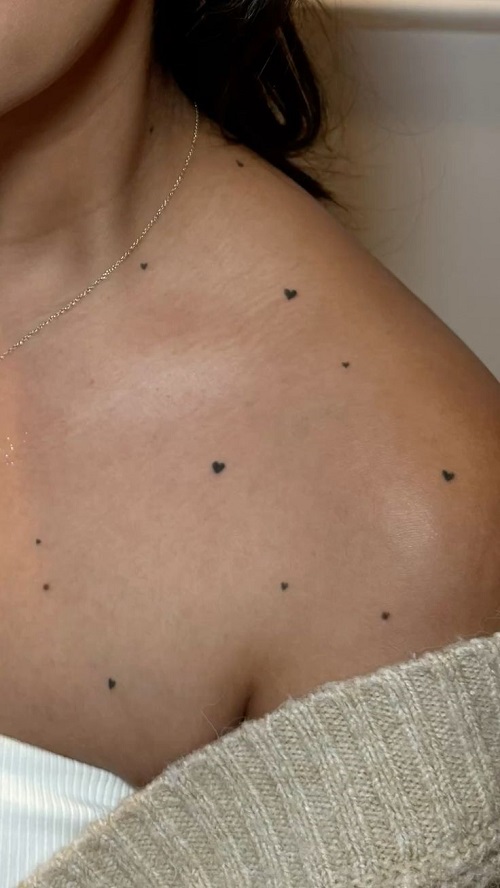 women Freckle Tattoo 5