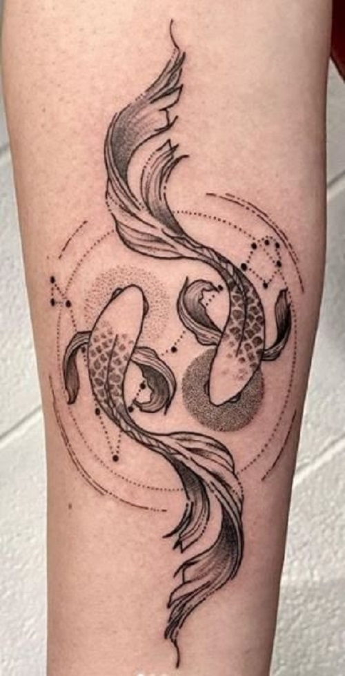Women Zodiac Sign Tattoo 6