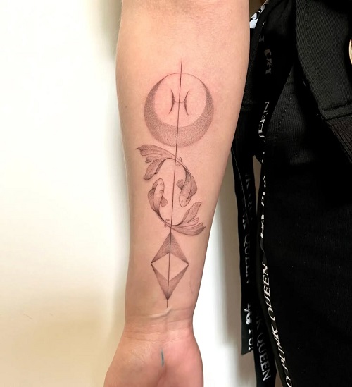 Women Zodiac Sign Tattoo 2