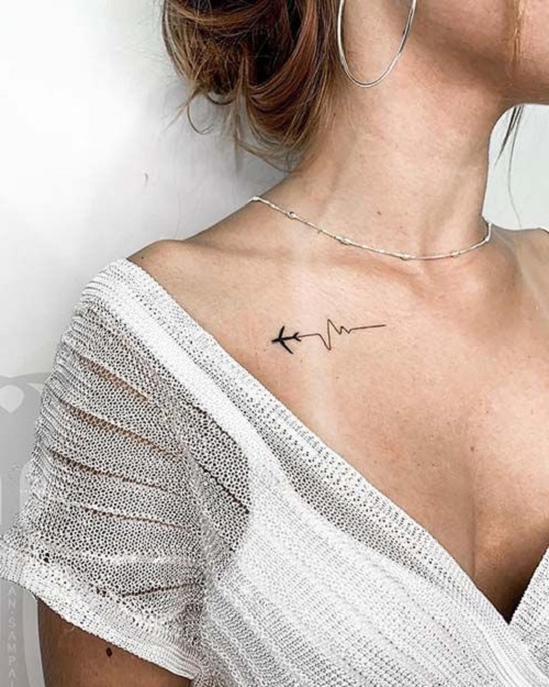Beautiful Collarbone Tattoo 5