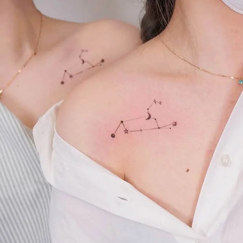 Women Collarbone Tattoo 6