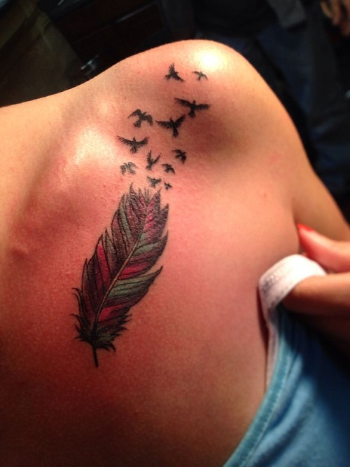 unique Collarbone Tattoo