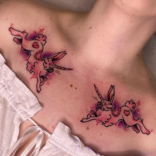 unique Collarbone Tattoo 3