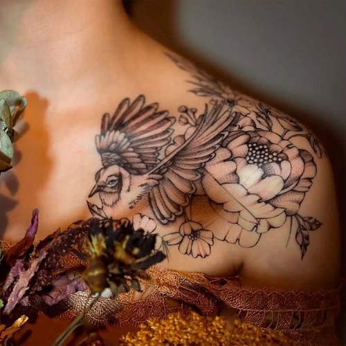 Collarbone Tattoo Ideas 1