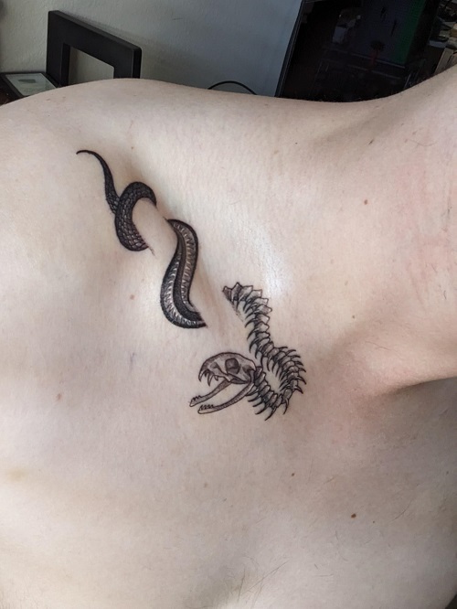 Beautiful Collarbone Tattoo