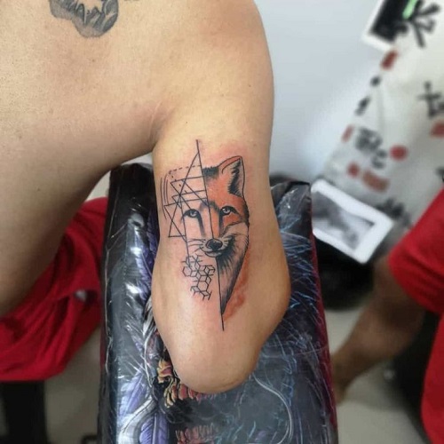 Geometric Fox Tattoo 2