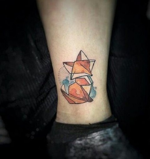 Geometric Fox Tattoo 4