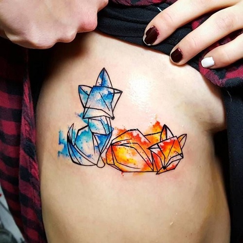 Geometric Fox Tattoo 5