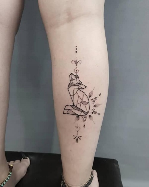 Geometric Fox Tattoo 6