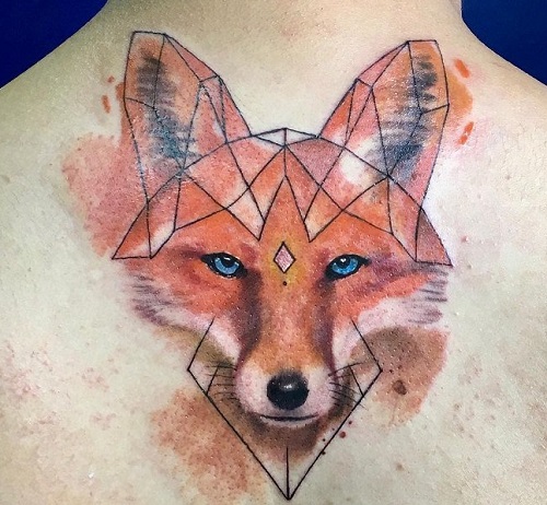 Geometric Fox Tattoo 1