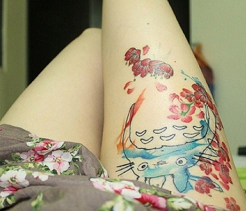 women Studio Ghibli Tattoo 2