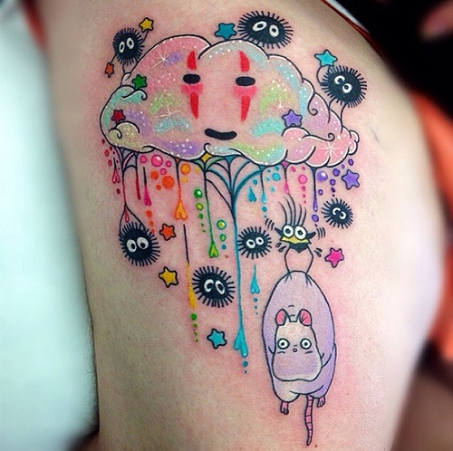 men Studio Ghibli Tattoo 3