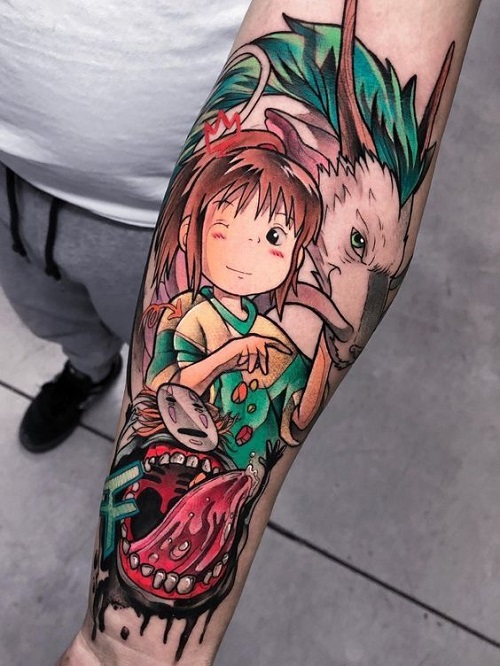 Ghibli Character Tattoo Ideas 3