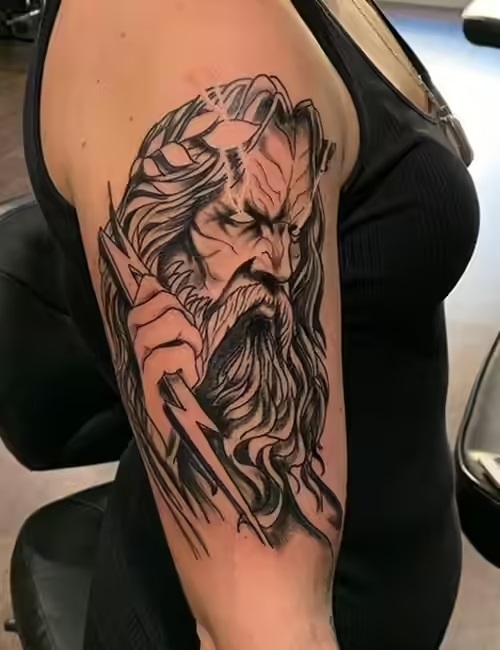 Women Greek Goddess Tattoo 2