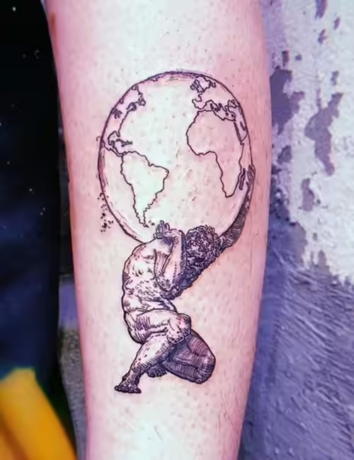 Women Greek Goddess Tattoo 3